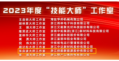 荣耀时刻——leyu.乐鱼股份“新创焦点大师工作室”被授予2023年度“技能大师”工作室